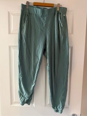 Eddie Bauer Cotton Sage Green Jogger Pants Large